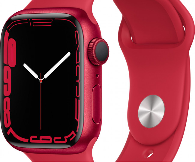 Apple Watch Series 7 GPS 41mm PRODUCT RED Aluminum Case With PRODUCT RED Sport Band (MKN23) 